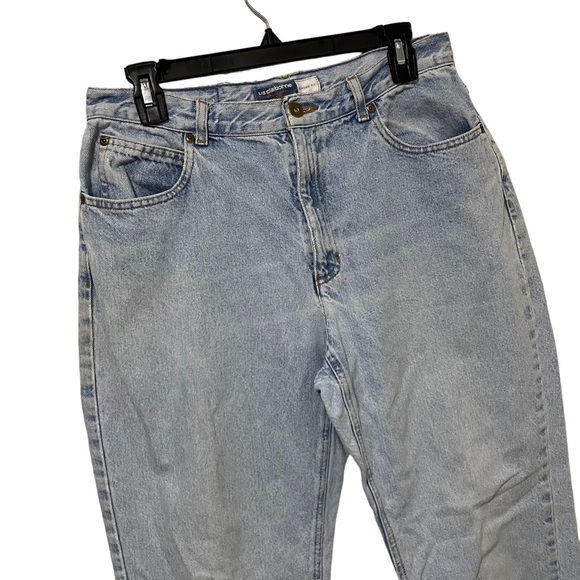 Vintage 90s High Rise Mom Jeans Classic Fit Light Wash Lizwear - Picture 2 of 11